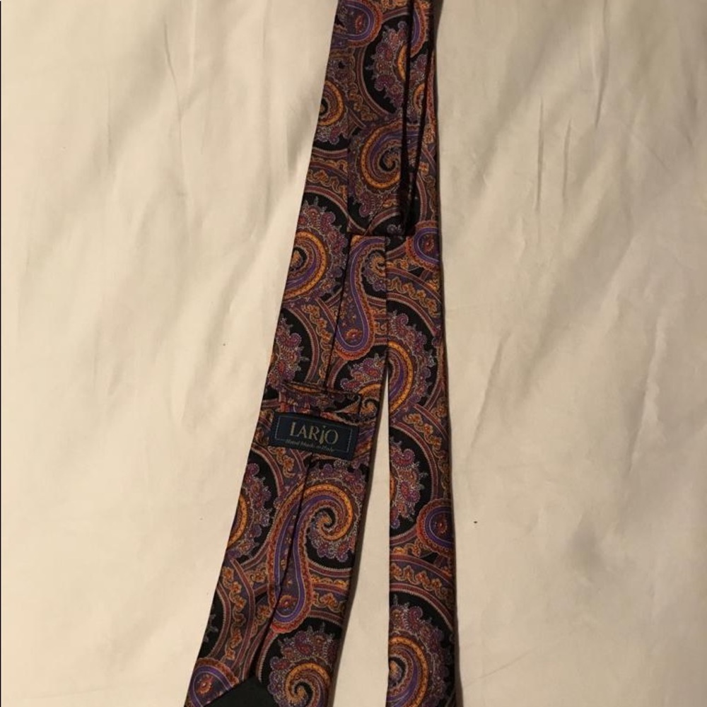 Lario Men’s Necktie Genuine Italian Silk